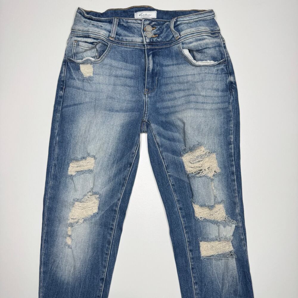 KanCan Signature | Distressed Kurvy Mid-Rise Skinny Jean - Picture 8 of 8